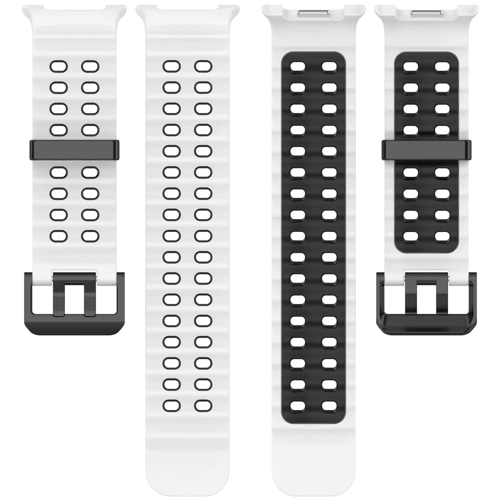 Ocean Silicone Strap for Samsung Galaxy Watch 8 44mm 40mm/8 Classic 46mm Sports Wristband for Galaxy Watch 8 Breathable Bracelet
