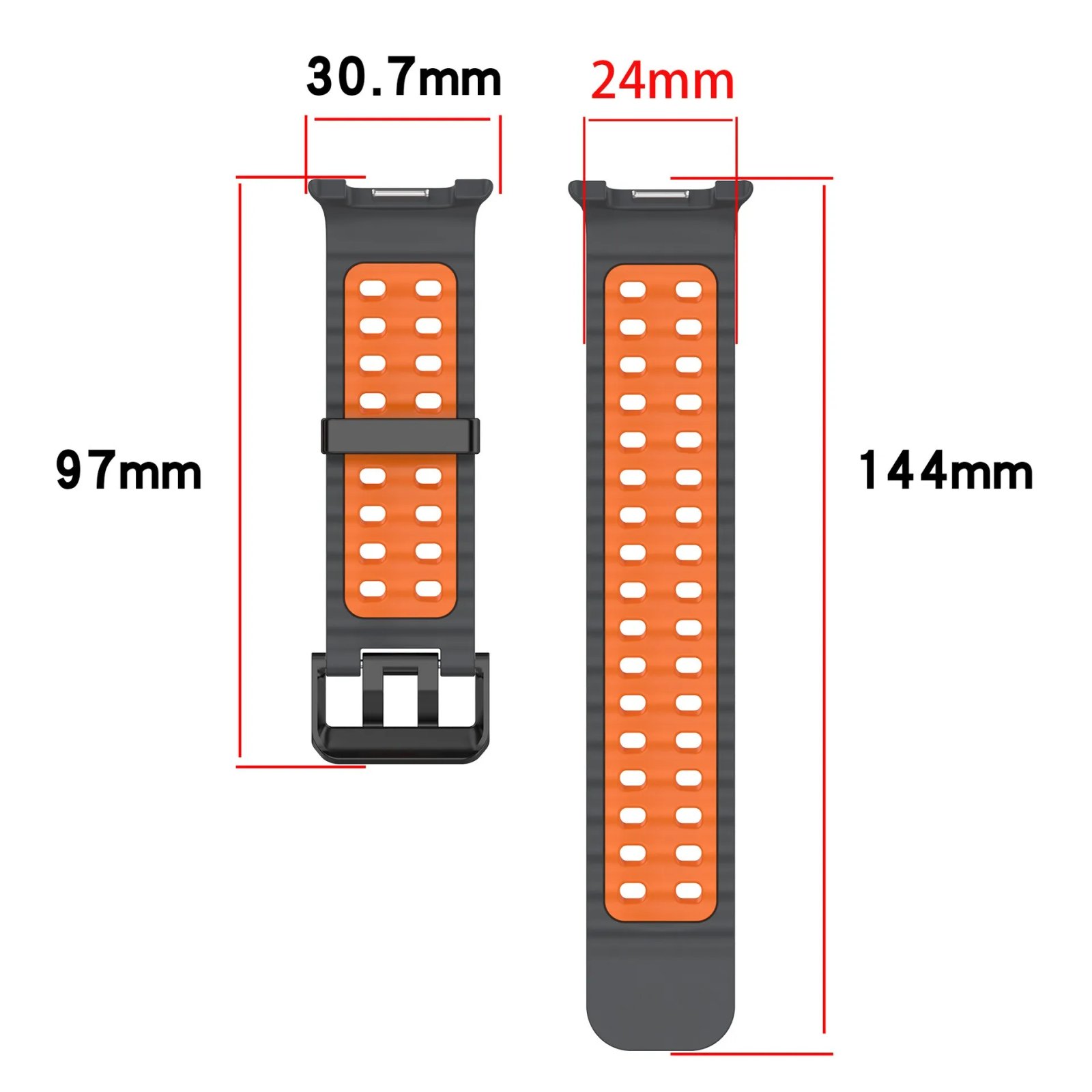 Ocean Silicone Strap for Samsung Galaxy Watch 8 44mm 40mm/8 Classic 46mm Sports Wristband for Galaxy Watch 8 Breathable Bracelet