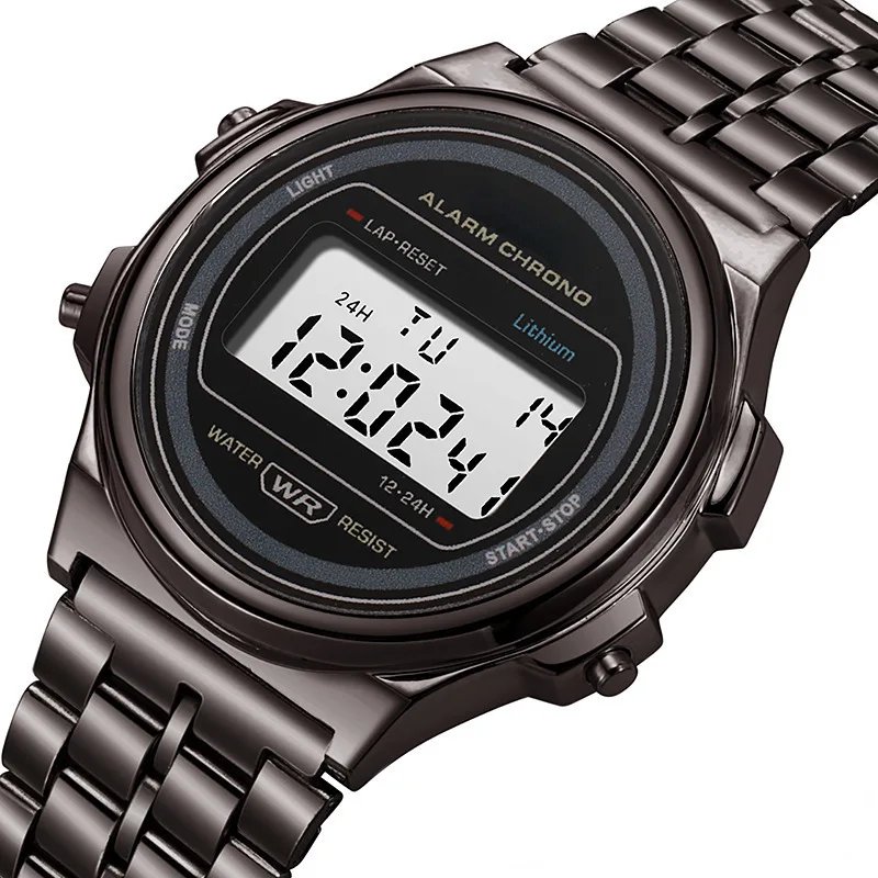 Retro Square Electronic Watches Digital Display Women Men Watch Rose Gold Silver Luxury Ladies Wristwatches Relojes Para Mujer Retro Square Electronic Watches Digital Display Women Men Watch Rose Gold Silver Luxury Ladies Wristwatches Relojes Para Mujer