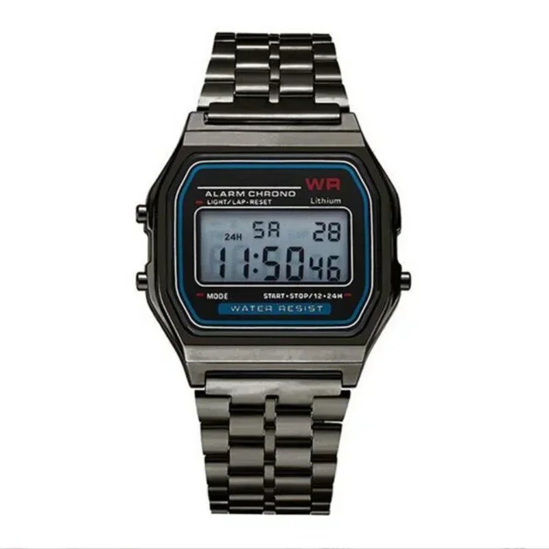 Retro Square Electronic Watches Digital Display Women Men Watch Rose Gold Silver Luxury Ladies Wristwatches Relojes Para Mujer - Image 3