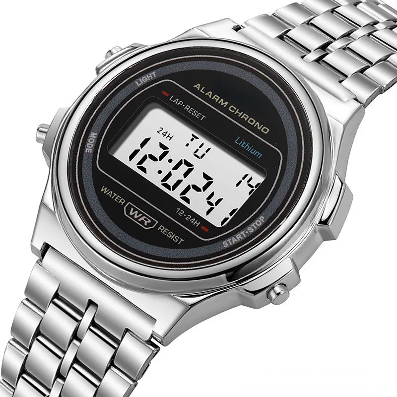 Retro Square Electronic Watches Digital Display Women Men Watch Rose Gold Silver Luxury Ladies Wristwatches Relojes Para Mujer Retro Square Electronic Watches Digital Display Women Men Watch Rose Gold Silver Luxury Ladies Wristwatches Relojes Para Mujer