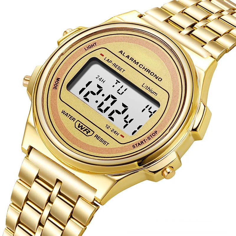 Retro Square Electronic Watches Digital Display Women Men Watch Rose Gold Silver Luxury Ladies Wristwatches Relojes Para Mujer Retro Square Electronic Watches Digital Display Women Men Watch Rose Gold Silver Luxury Ladies Wristwatches Relojes Para Mujer