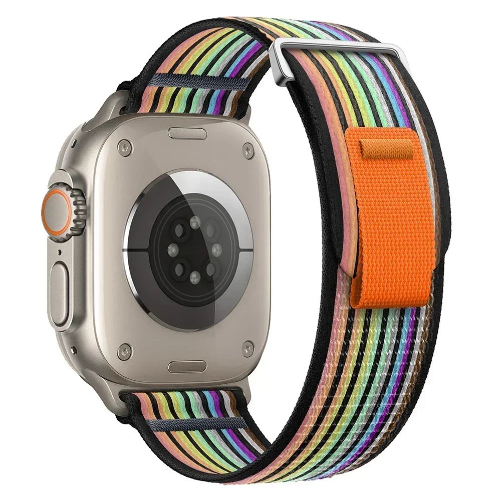 Trail Loop Strap for Apple Watch Ultra2 10 9 8 7 49mm 46mm 45mm 41mm Nylon Bracelet Wristband for IWatch 6 5 4 SE 44mm 40mm 42mm