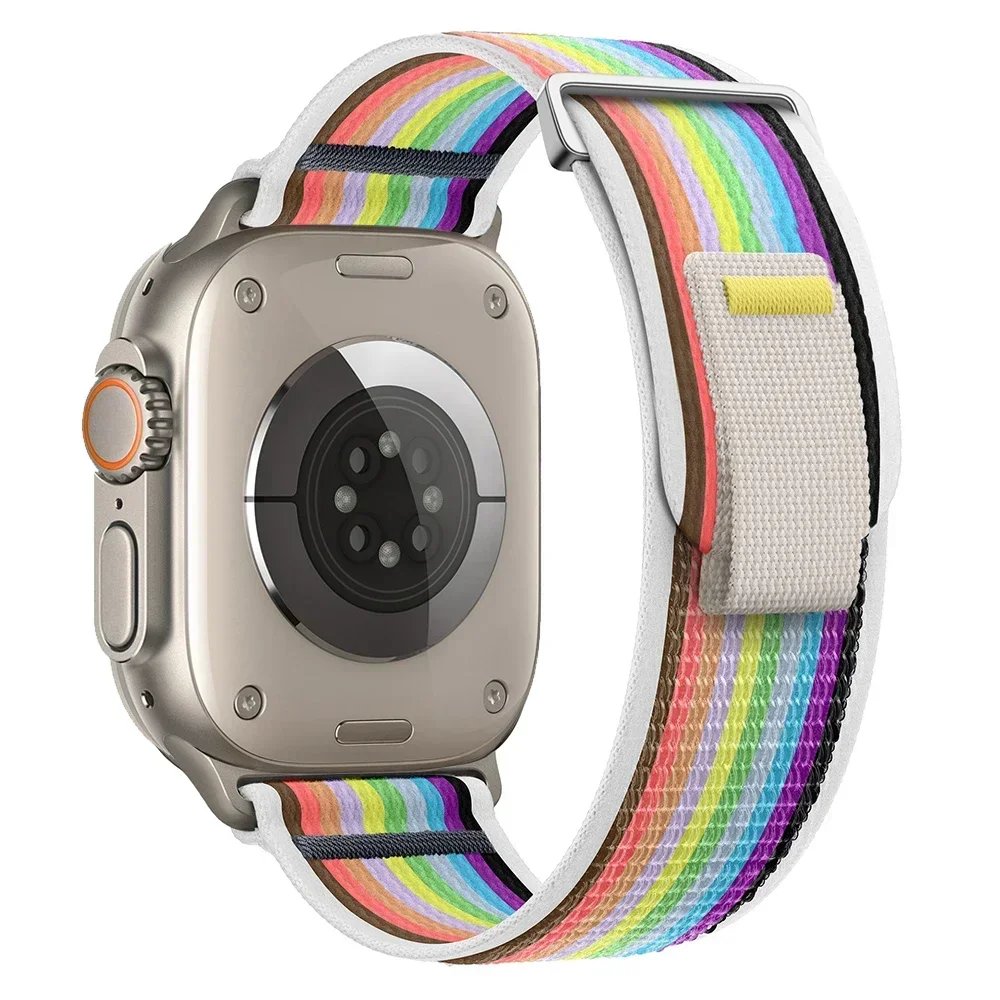 Trail Loop Strap for Apple Watch Ultra2 10 9 8 7 49mm 46mm 45mm 41mm Nylon Bracelet Wristband for IWatch 6 5 4 SE 44mm 40mm 42mm