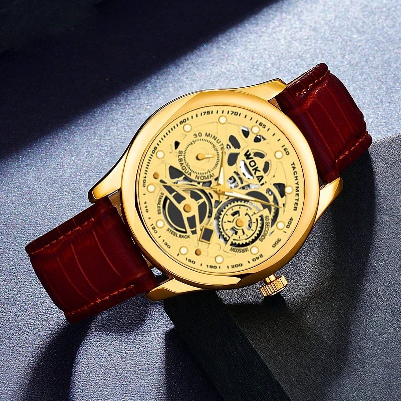 Leather Business Quartz Sports Watchs Business Watchs Quartz Sports Watch Leisure Belt Men's Watch Men's Watch