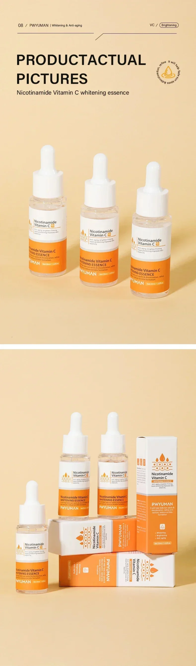 Powerful Dark Spots Remover Whitening Serum Face Freckle Melanin Correcting Anti Pigmentation Brighten Skin Beauty Care Products