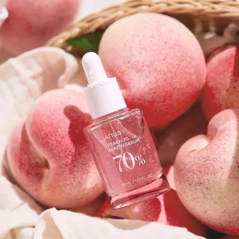 Anua Peach 70 Niacinamide Serum 30ml, Moisturizing Facial Serum, Daily Cleansing Beauty, Korean Skincare