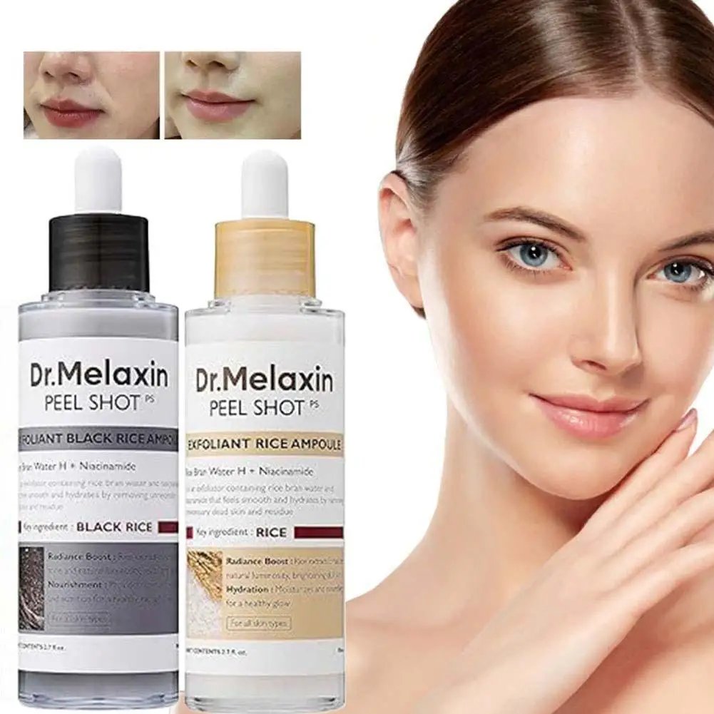 Dr. Melaxin Peel Shot White And Black Rice Exfoliating Essence Skin Lightening Contro Moisturizing Oil-Control Gentle Skin Care