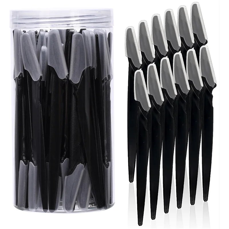5/10/30/40/66pcs Eyebrow Razors Kit Facial Eye Brow Trimmer Multifunction Facial Hair Removal Tool with Container Safety Beauty