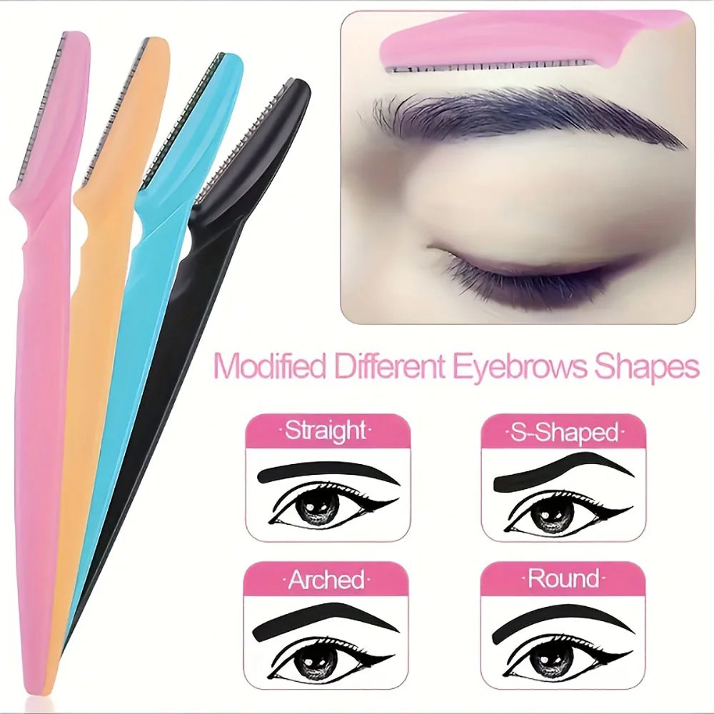3/5/6/10/12 Piece Multi-Purpose Eyebrow Shaver Set - Gentle Facial Hair Trimmer Easy Grooming and Shaping Kit - Smooth Skin