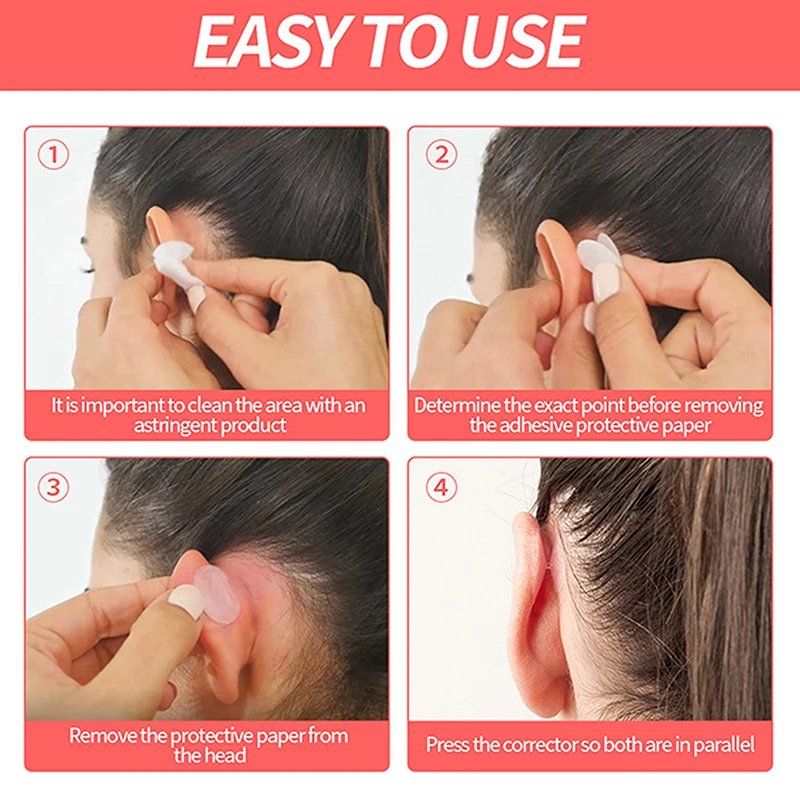 2/4/6/8Pcs Small Portable Invisible Protruding Ears Correctar Tape Ear Aesthetic Correctar Without Surgery Beauty Makeup Tool