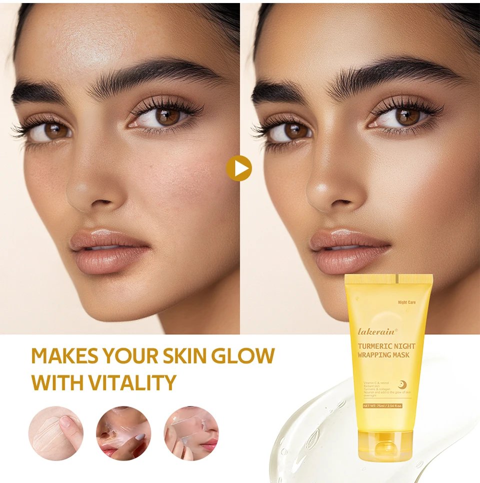Collagen Jelly Cream Hydrolyzed Collagen Overnight Facial Mask Wrapping Peel-Off Mask Hydrating Firming Moisturizing SkinCare