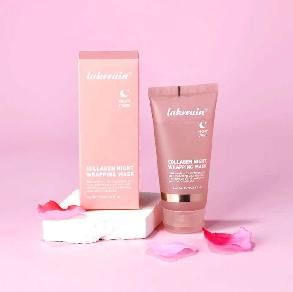 Collagen Jelly Cream Hydrolyzed Collagen Overnight Facial Mask Wrapping Peel-Off Mask Hydrating Firming Moisturizing SkinCare