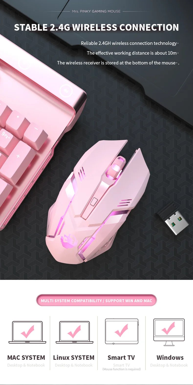 USB Wireless Gaming Mouse RGB Gamer Mouse 6 Buttons Mice Optical Office Computer Mouse For Desktop Laptop Ergonomic Mouse USB Wireless Gaming Mouse RGB Gamer Mouse 6 Buttons Mice Optical Office Computer Mouse For Desktop Laptop Ergonomic Mouse