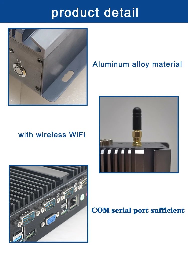 Industrial Mini PC Fanless Computer Core i5 2x Gigabit Ethernet Wireless WIFI COM USB Windows 10 Microcomputer Industrial Mini PC Fanless Computer Core i5 2x Gigabit Ethernet Wireless WIFI COM USB Windows 10 Microcomputer