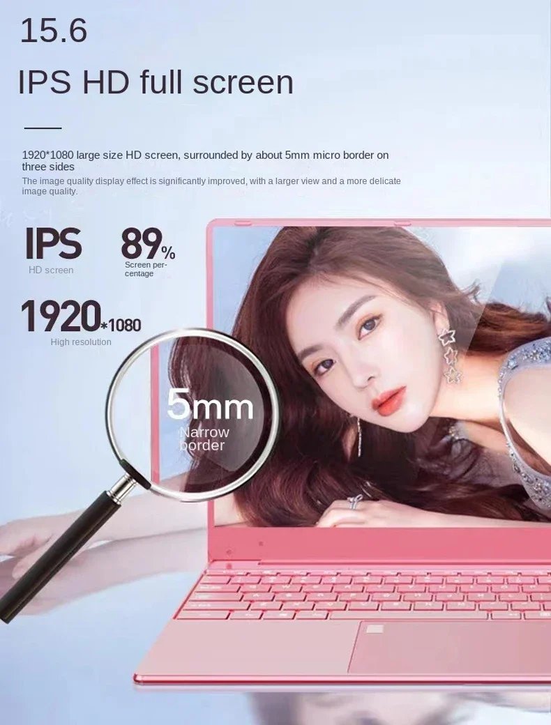 Stylish Pink 15.6