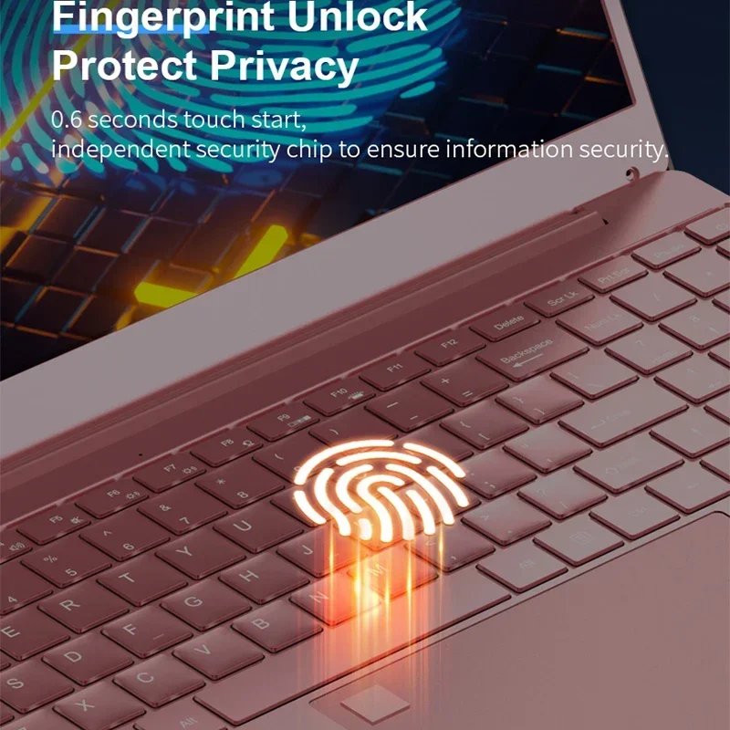 Stylish Pink 15.6" Laptop: Windows 10 Office Education Intel Celeron N5095, 16GB RAM, 1TB SSD, Dual WiFi, Narrow Bezels. - Image 4