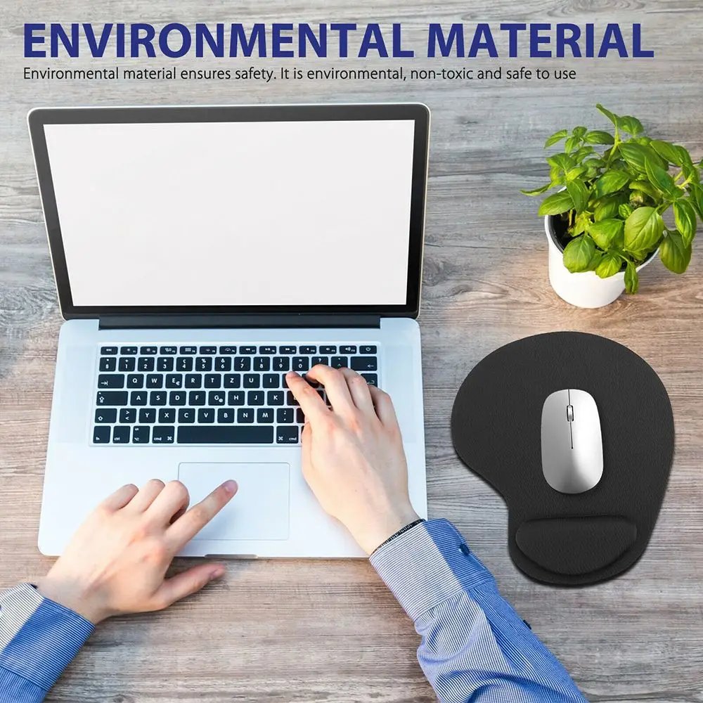 Ergonomic Wrist Rest Mouse Pad Comfortable Wrist Support Non Slip Mice Mat Soft Mousepad For PC Laptop Computer Ergonomic Wrist Rest Mouse Pad Comfortable Wrist Support Non Slip Mice Mat Soft Mousepad For PC Laptop Computer