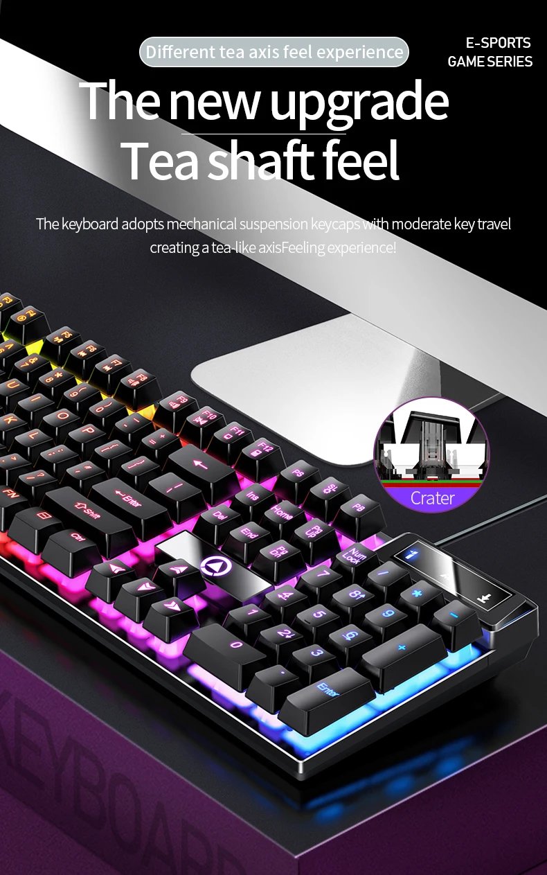 YINDIAO Keyboard Gaming Wired Laptop Desktops PC Computer Office Accessories Low Profile Gamer Keyboards With Numpad YINDIAO Keyboard Gaming Wired Laptop Desktops PC Computer Office Accessories Low Profile Gamer Keyboards With Numpad