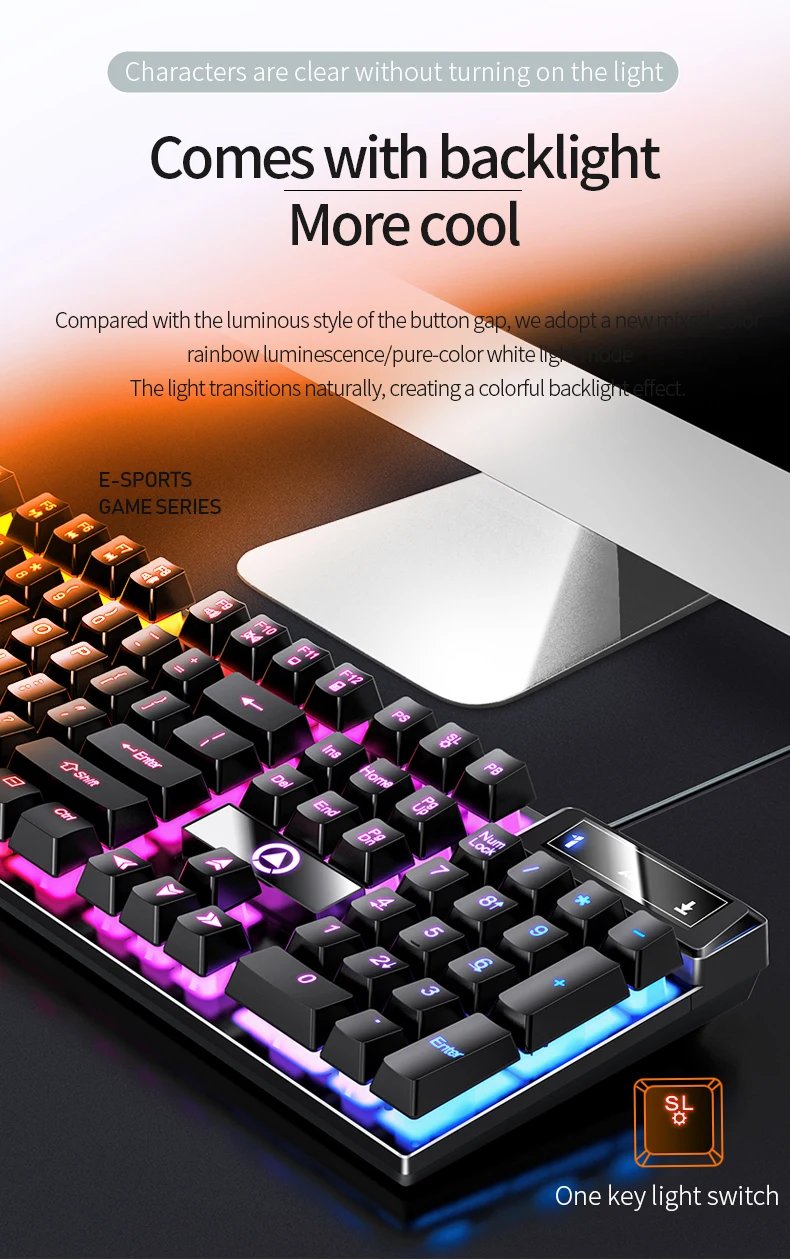 YINDIAO Keyboard Gaming Wired Laptop Desktops PC Computer Office Accessories Low Profile Gamer Keyboards With Numpad YINDIAO Keyboard Gaming Wired Laptop Desktops PC Computer Office Accessories Low Profile Gamer Keyboards With Numpad