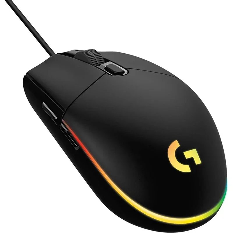 Logitech G102 Mouse USB Wired Gaming Mouse 8000 DPI Rainbow Optical Effect Screen For PC/Mac Computer and Laptop Logitech G102 Mouse USB Wired Gaming Mouse 8000 DPI Rainbow Optical Effect Screen For PC/Mac Computer and Laptop