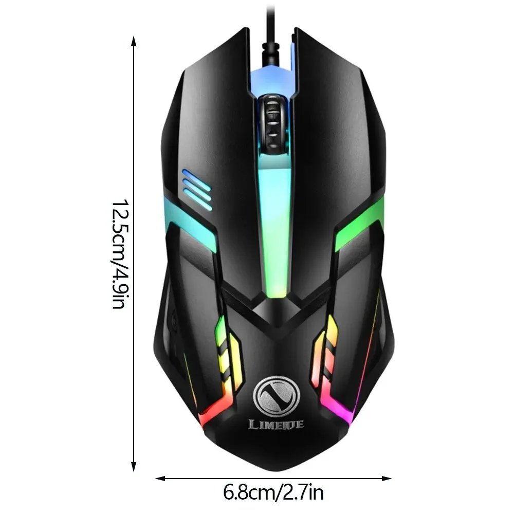 USB Wired Mouse RGB Colorful Mosue E-Sports Gaming Mouse Wired Office Mouse Mice For PC Desktop Laptop Computer Windows iOS USB Wired Mouse RGB Colorful Mosue E-Sports Gaming Mouse Wired Office Mouse Mice For PC Desktop Laptop Computer Windows iOS