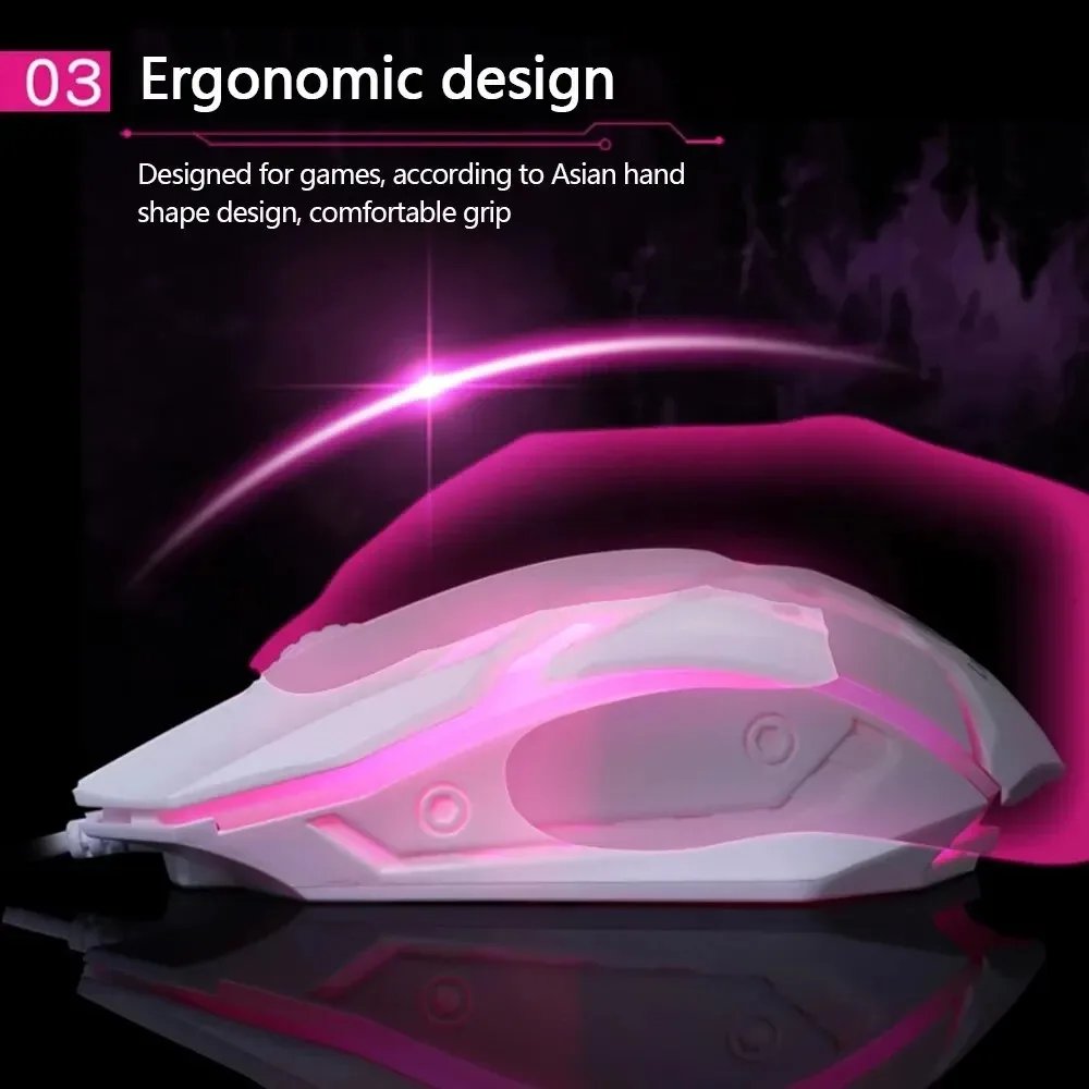 USB Wired Mouse RGB Colorful Mosue E-Sports Gaming Mouse Wired Office Mouse Mice For PC Desktop Laptop Computer Windows iOS USB Wired Mouse RGB Colorful Mosue E-Sports Gaming Mouse Wired Office Mouse Mice For PC Desktop Laptop Computer Windows iOS
