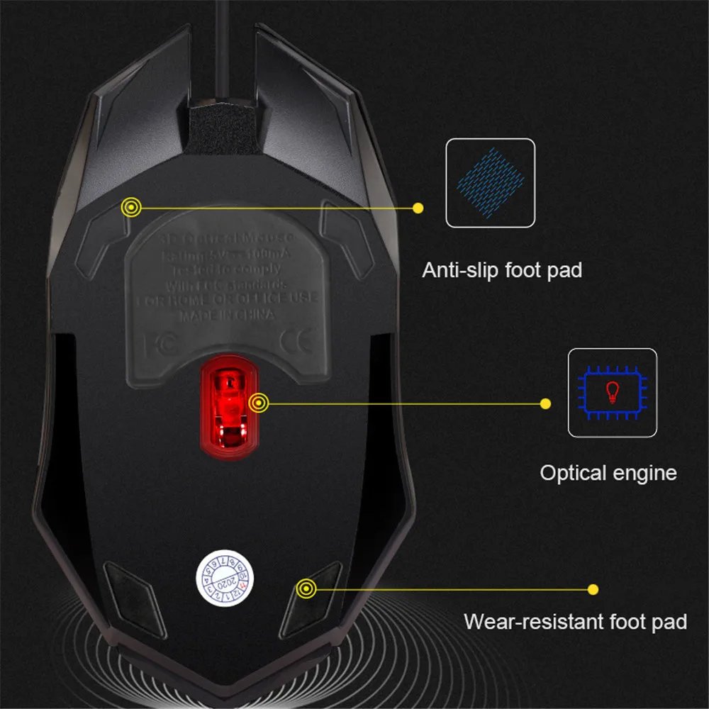 USB Wired Mouse RGB Colorful Mouse 5000DPI Optical Wired Mouse Ergonomic Gaming Mouse Mice for PC Computer Desktop Macbook USB Wired Mouse RGB Colorful Mouse 5000DPI Optical Wired Mouse Ergonomic Gaming Mouse Mice for PC Computer Desktop Macbook