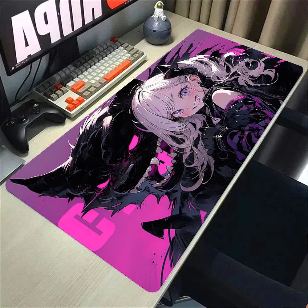 Girls and Cat Xxl Mouse Pad 900x400 Kawaii Anime Girl Deskmat Pc Gaming Accessories Computer Offices Non-slip Mousepad Keyboard - Image 6