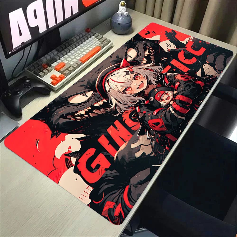 Girls and Cat Xxl Mouse Pad 900x400 Kawaii Anime Girl Deskmat Pc Gaming Accessories Computer Offices Non-slip Mousepad Keyboard - Image 5
