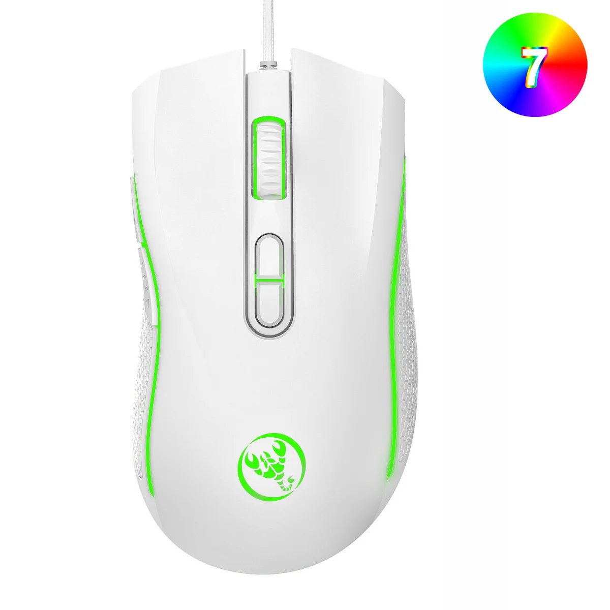 Popular choice HXSJ A869 optical ergonomic RGB ABS 4-level resolution adjustment wired gaming mouse for laptop and PC Popular choice HXSJ A869 optical ergonomic RGB ABS 4-level resolution adjustment wired gaming mouse for laptop and PC