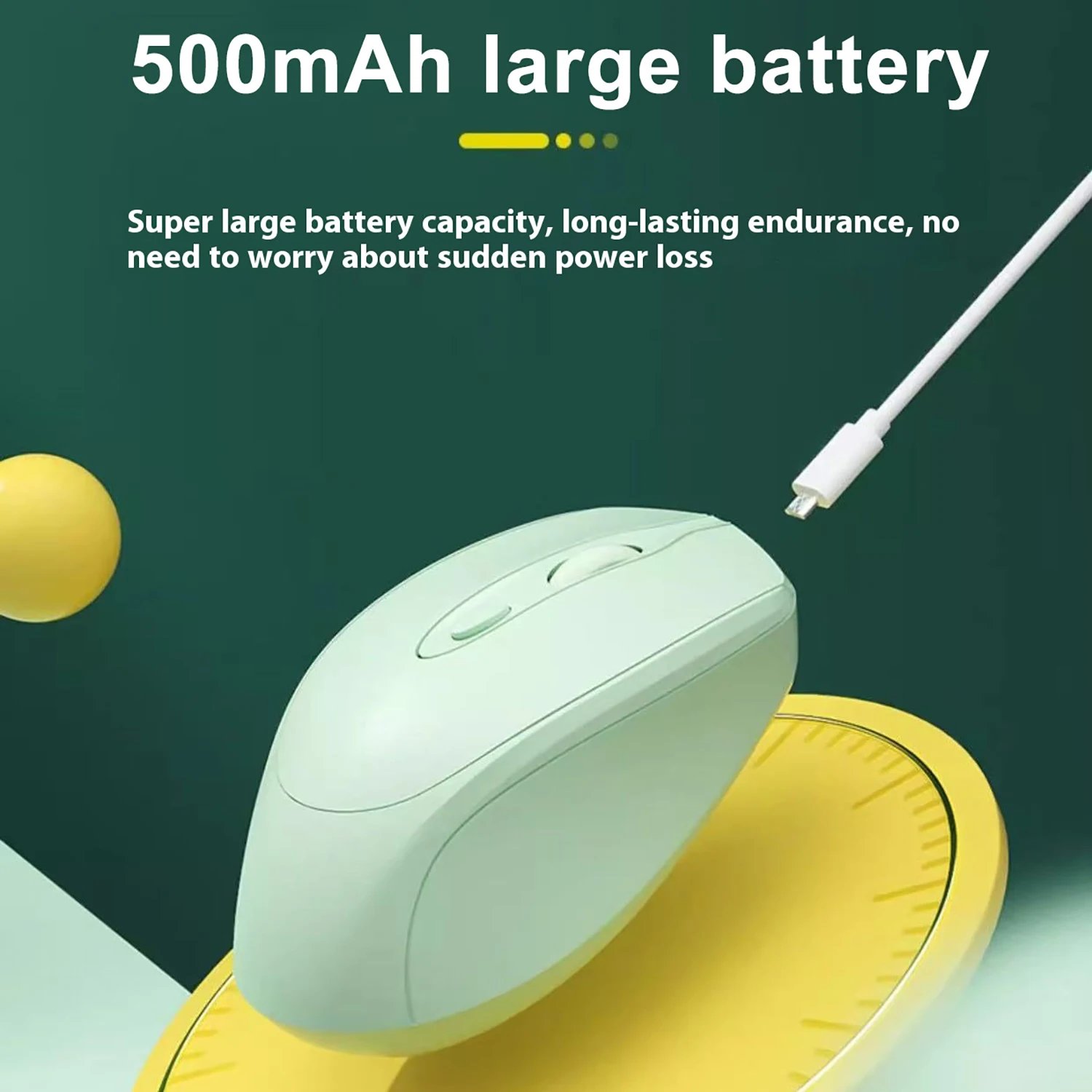 Bluetooth-Compatible Wireless Mouse 2.4G USB Wireless Computer Mouse Rechargeable Silent Mice For PC Laptop Macbook Tablet - Image 3