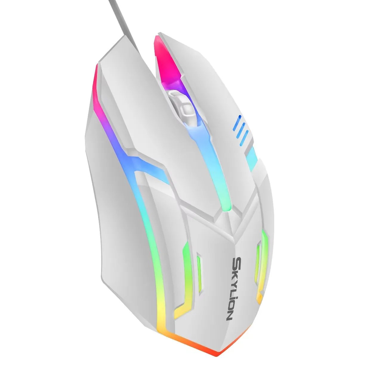 F1 Wired 3 Keys Mouse Colorful Lighting Gaming and Office For Microsoft Windows and Apple IOS System - Image 5