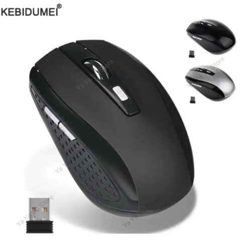 2.4G Wireless Mouse Gaming Mice Adjustable 1600DPI Optical Office Mouse Ergonomically-designed Mouse for Notebook PC MacBook