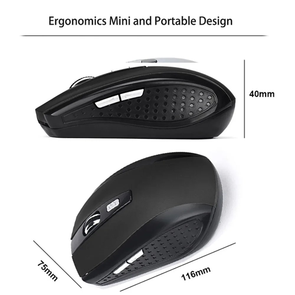 2.4G Wireless Mouse Gaming Mice Adjustable 1600DPI Optical Office Mouse Ergonomically-designed Mouse for Notebook PC MacBook 2.4G Wireless Mouse Gaming Mice Adjustable 1600DPI Optical Office Mouse Ergonomically-designed Mouse for Notebook PC MacBook