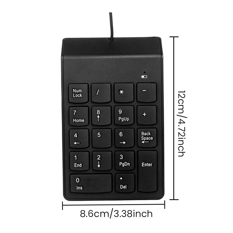 Universal USB Wired Keyboard Mini 18 Keys Digital Number Keypad for Laptop Desktop PC Computer Numpad Universal USB Wired Keyboard Mini 18 Keys Digital Number Keypad for Laptop Desktop PC Computer Numpad
