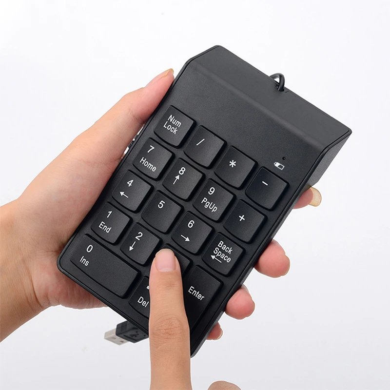 Universal USB Wired Keyboard Mini 18 Keys Digital Number Keypad for Laptop Desktop PC Computer Numpad - Image 2