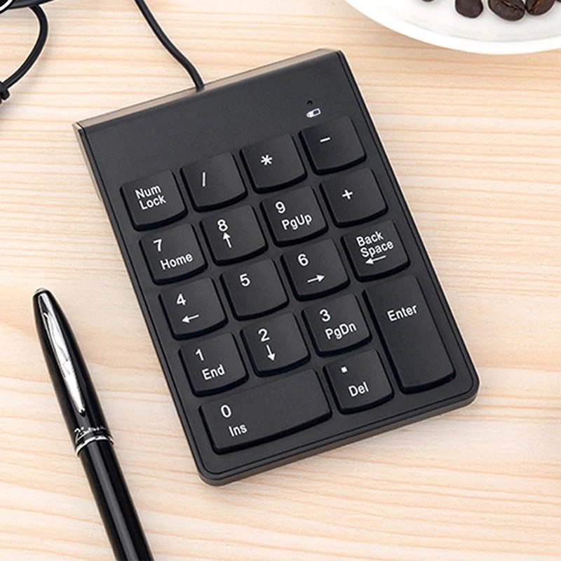 Universal USB Wired Keyboard Mini 18 Keys Digital Number Keypad for Laptop Desktop PC Computer Numpad - Image 4