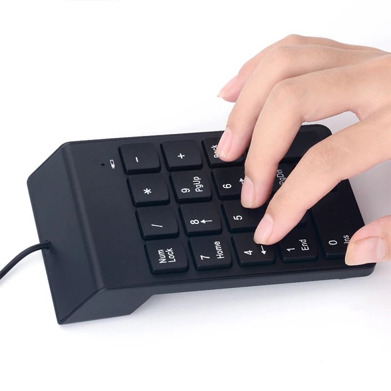Universal USB Wired Keyboard Mini 18 Keys Digital Number Keypad for Laptop Desktop PC Computer Numpad - Image 3