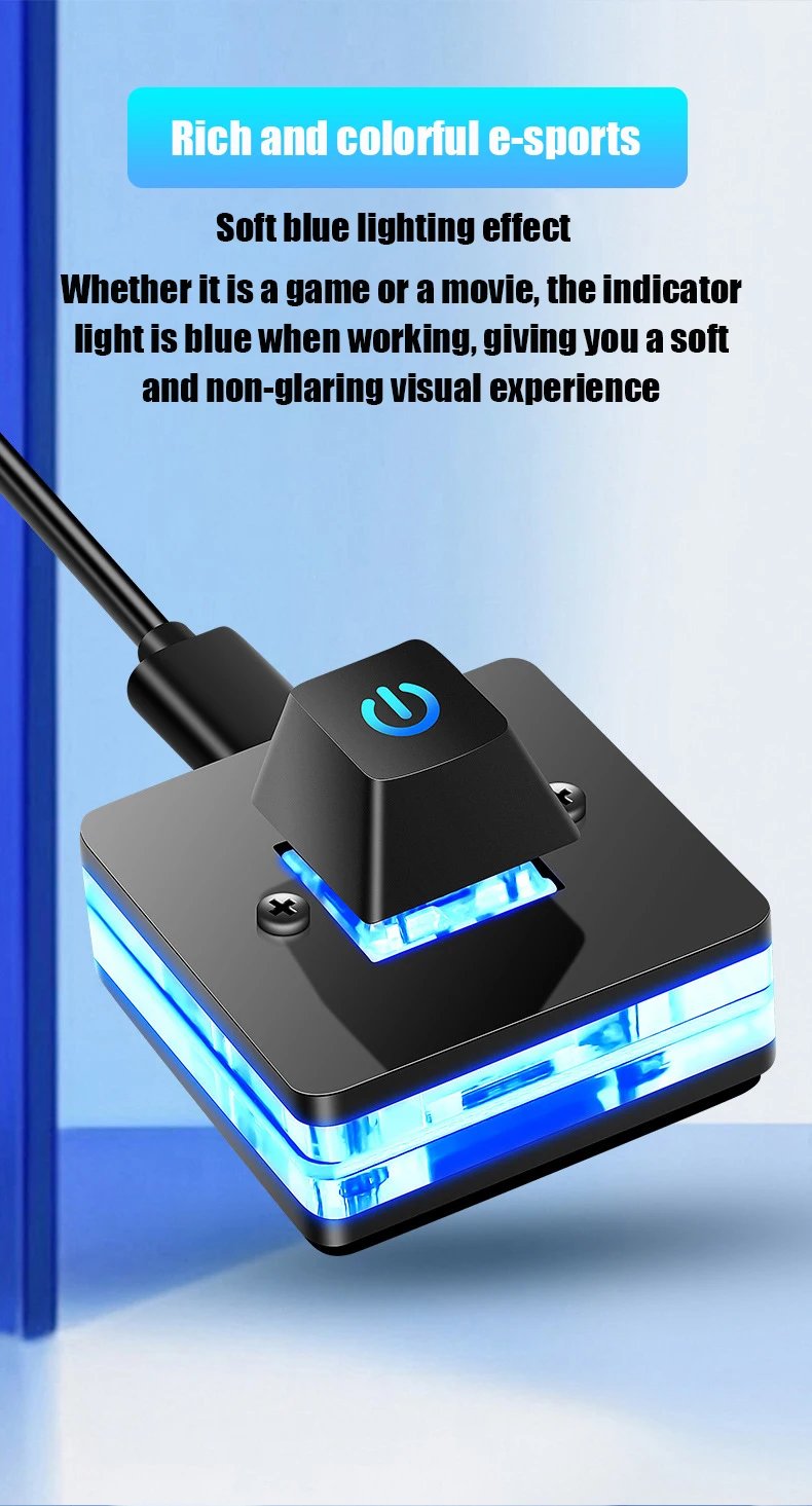 1.8M Desktop Computer Power Switch with LED Lights PC Motherboard External Start Power On/Off Button Extension Cable For Home Of 1.8M Desktop Computer Power Switch with LED Lights PC Motherboard External Start Power On/Off Button Extension Cable For Home Of