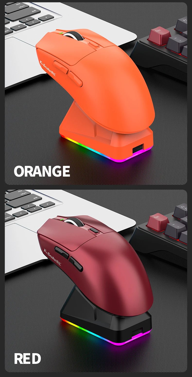 k-sanke x11 Bluetooth wireless mouse game three-mode e-sports laptop PAW311 desktop computer lightweight magnetic charging