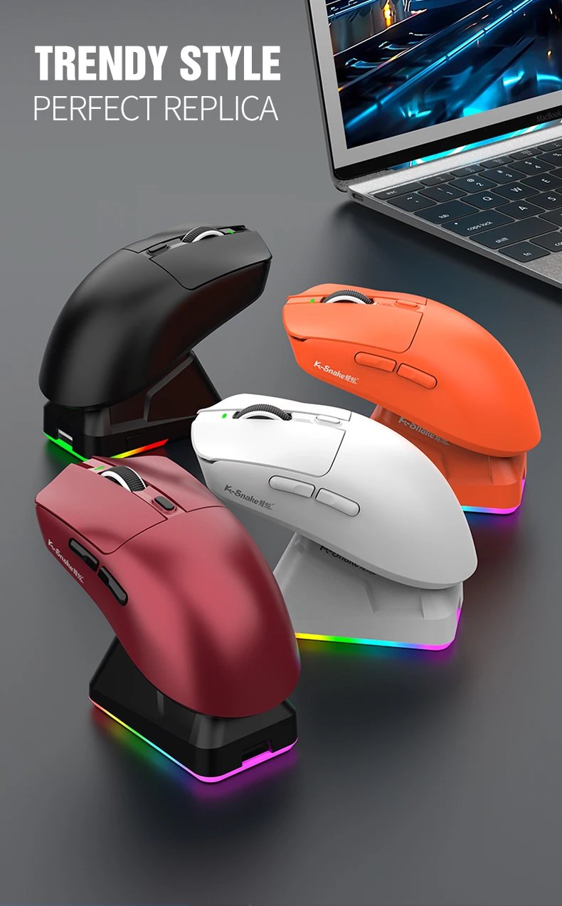 k-sanke x11 Bluetooth wireless mouse game three-mode e-sports laptop PAW311 desktop computer lightweight magnetic charging