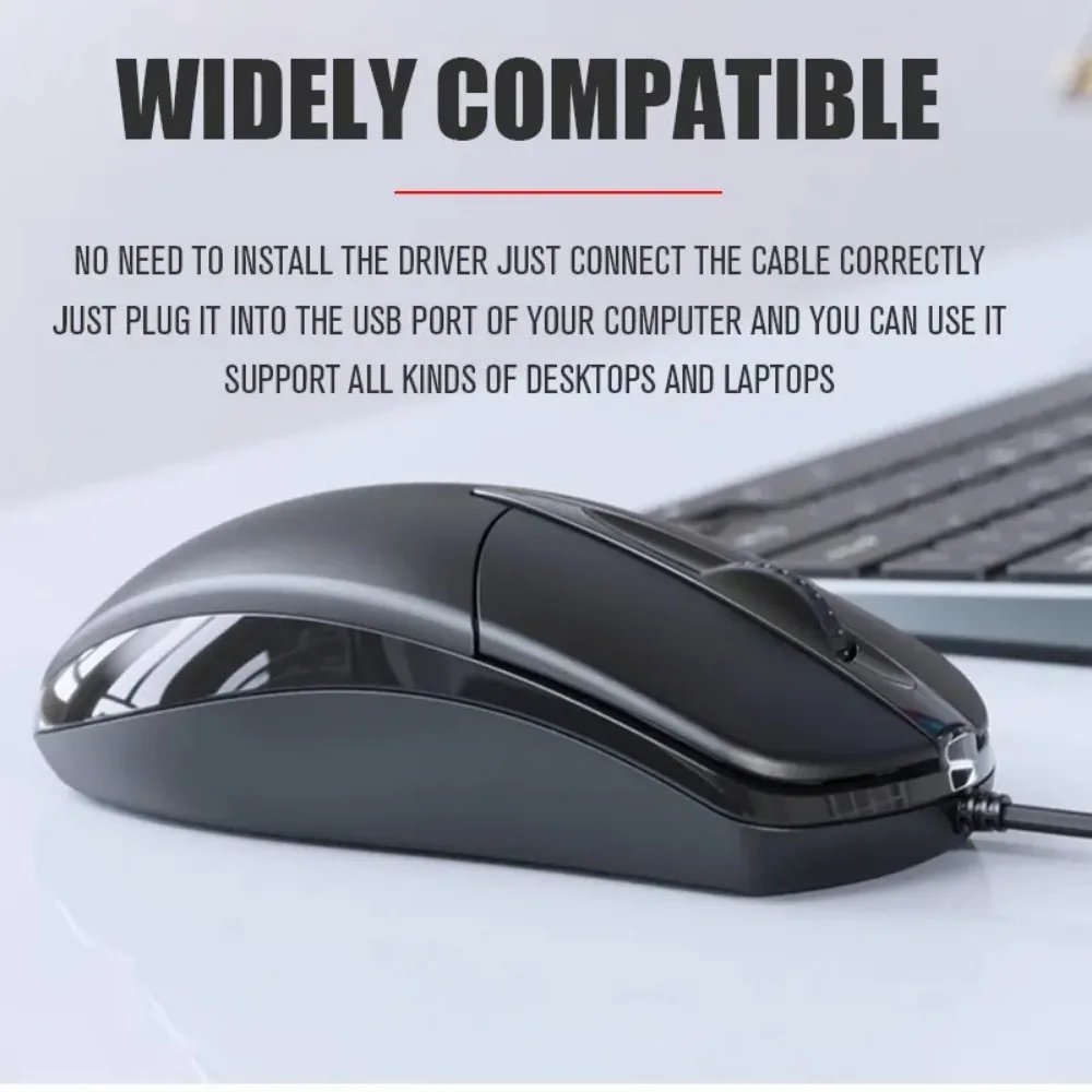 USB Optical Wired Mouse Laptop Home Office Mouse Anti Slip Roller 3D 1200DPI Game Mause Computer Accessories For PC Desktop USB Optical Wired Mouse Laptop Home Office Mouse Anti Slip Roller 3D 1200DPI Game Mause Computer Accessories For PC Desktop