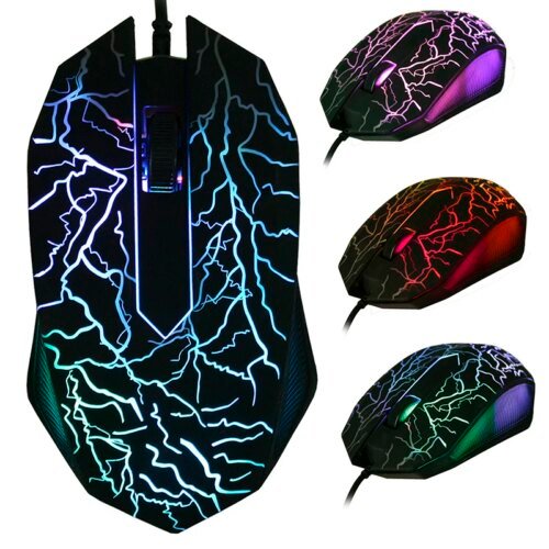 USB Wired Gaming Mouse LED Backlit Mice 3200DPI Gamer Mice Ergonomic Computer Mouse for PC Gamer Computer Desktop