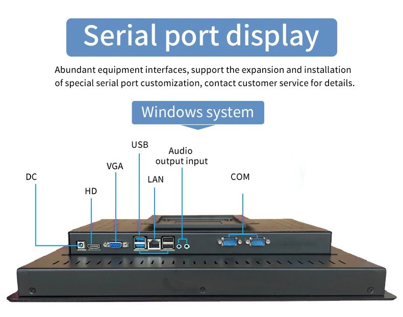 Industrial All-in-One PC Tablet 10-Point Touch Core i7 13th Gen Win 11 MES Workstation Mounted Embedded Computer