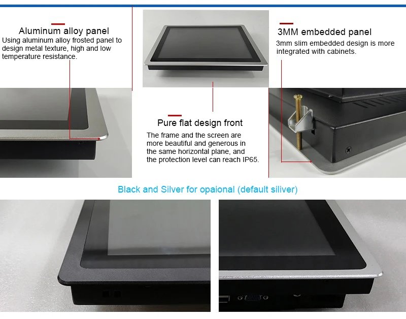 Industrial All-in-One PC Tablet 10-Point Touch Core i7 13th Gen Win 11 MES Workstation Mounted Embedded Computer