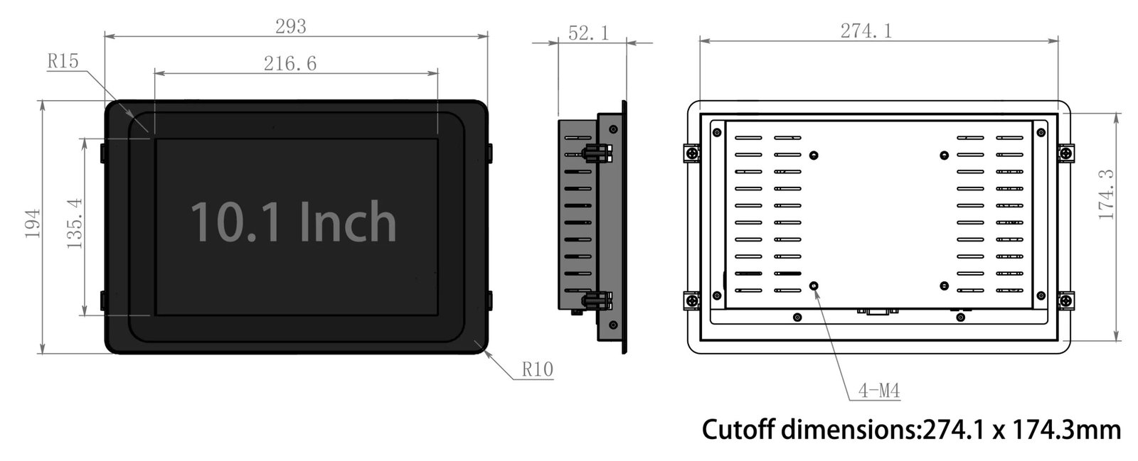 Industrial All-in-One PC Tablet 10-Point Touch Core i7 13th Gen Win 11 MES Workstation Mounted Embedded Computer