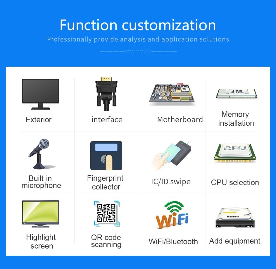 Industrial All-in-One PC Tablet 10-Point Touch Core i7 13th Gen Win 11 MES Workstation Mounted Embedded Computer