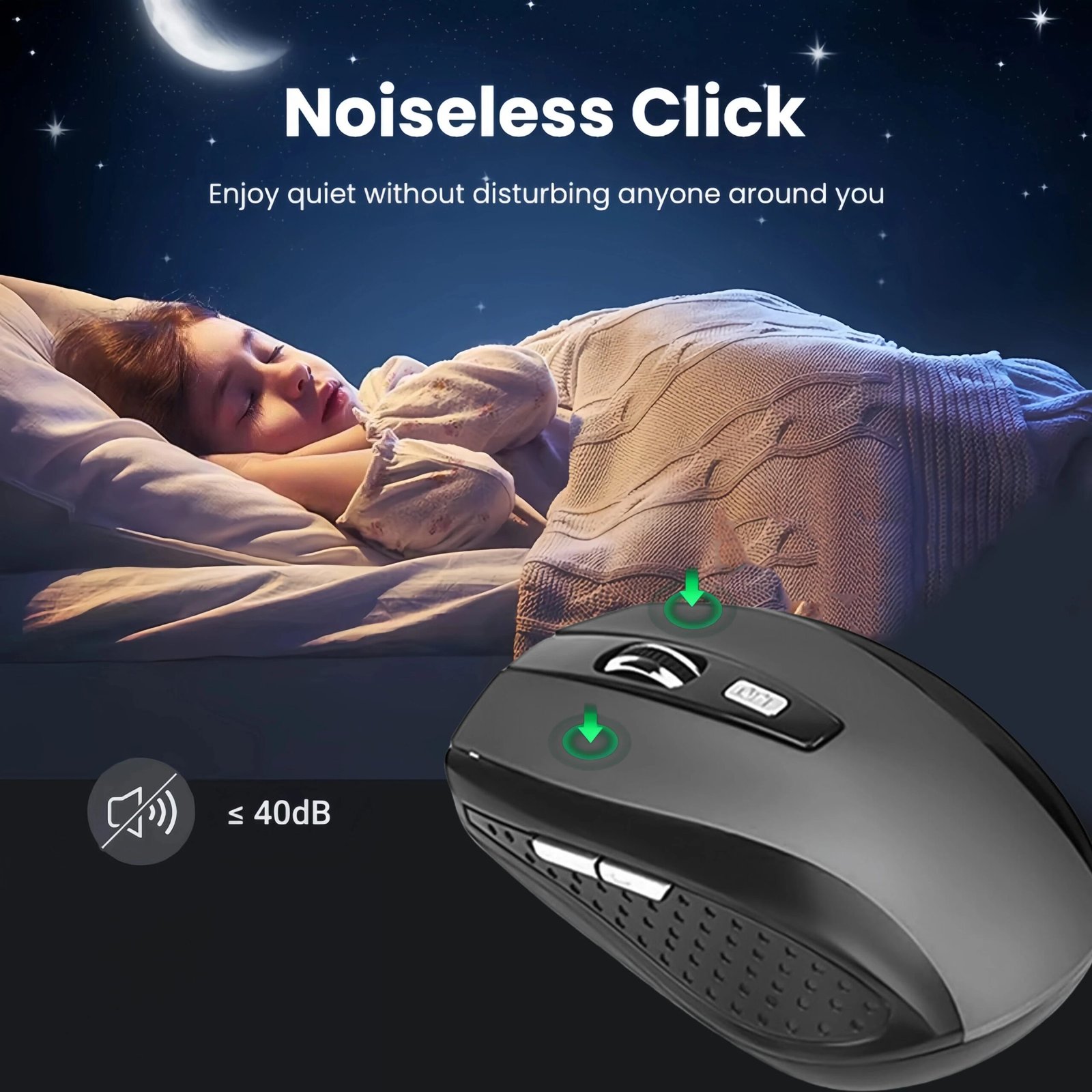 Wireless Mouse 2.4G Silent Mouse Portable Mobile Optical Office Mouse 1600 Adjustable DPI Levels for Notebook PC Laptop MacBook Wireless Mouse 2.4G Silent Mouse Portable Mobile Optical Office Mouse 1600 Adjustable DPI Levels for Notebook PC Laptop MacBook