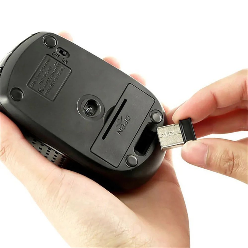 Wireless Mouse 2.4G Silent Mouse Portable Mobile Optical Office Mouse 1600 Adjustable DPI Levels for Notebook PC Laptop MacBook Wireless Mouse 2.4G Silent Mouse Portable Mobile Optical Office Mouse 1600 Adjustable DPI Levels for Notebook PC Laptop MacBook